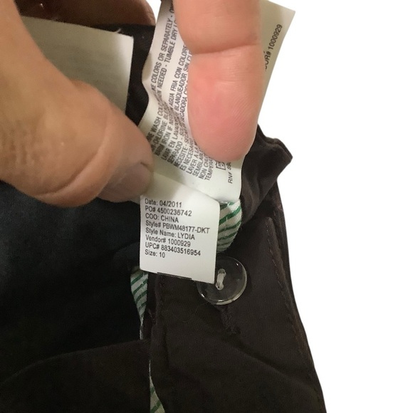 Cappagallo Lydia Slim Trousers Sz 10 Brown - Picture 8 of 10